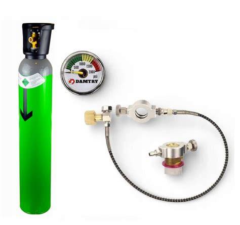Bateria butli z dwutlenkiem węgla (CO2) w instalacji gaśniczej
