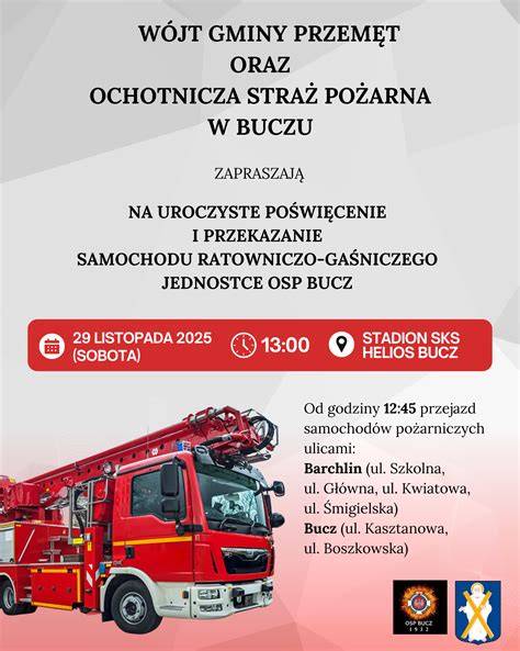 zdjęcie przekazanego wozu ratowniczo-gaśniczego dla OSP Fordon