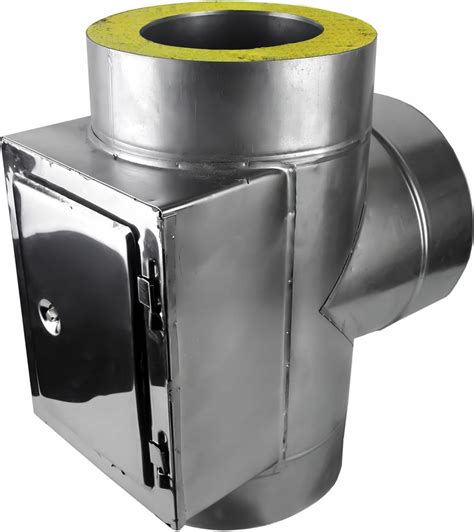 zdjęcie elementów systemu kominowego JZ+ (rury, trójnik, wyczystka)