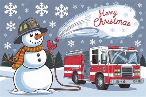 Thematic photo of a fire truck with firefighters and children during a festive event