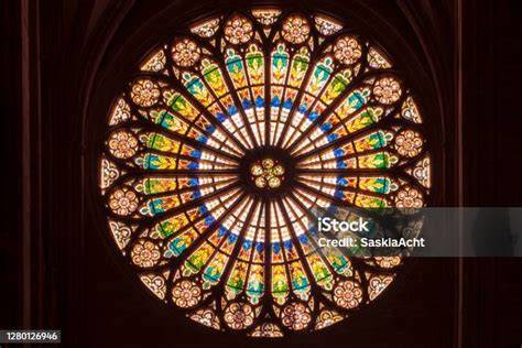 Witrażowa rozeta katedry Notre Dame