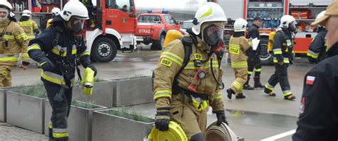 zdjęcie z ćwiczeń strażackich