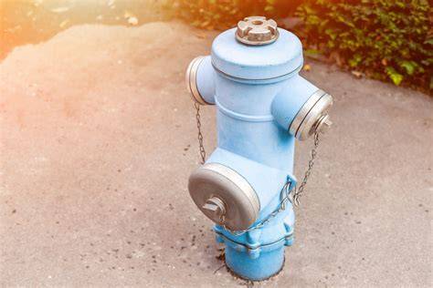 Zdjęcie przedstawiające różne typy hydrantów zewnętrznych (nadziemny i podziemny)