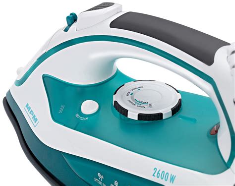 Zdjęcie produktu: żelazko MPM MZE-15 Strażak 2600W z widoczną ceramiczną stopą