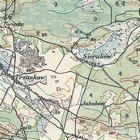 Mapa topograficzna okolic Brennej z zaznaczeniem pasma Czupel