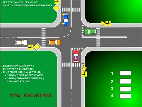 schemat skrzyżowania z zaznaczoną drogą krajową nr 10 i drogą podporządkowaną, gdzie doszło do wypadku