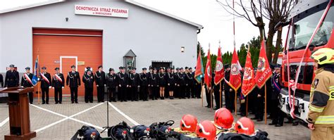 Uroczyste przekazanie nowych samochodów ratowniczo-gaśniczych jednostkom OSP Małopolski