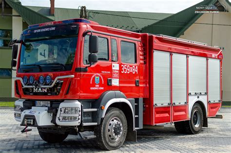 Nowy ciężki samochód pożarniczy MAN 18.340D dla OSP Gołkowice Górne