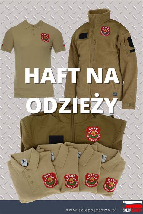 Warianty kolorystyczne i logotypy bluz strażackich