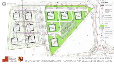 Plan ogólny miejscowości z zaznaczonymi punktami orientacyjnymi