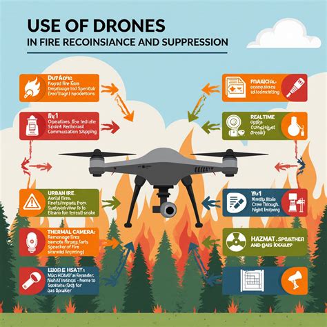 Infographic showing the number of fire brigades and special equipment (robot, drones) involved in the fire