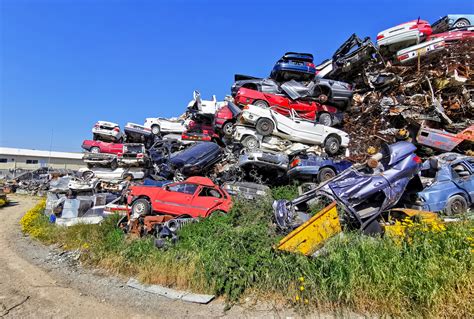 Infographic showing a network of scrap yards across Poland