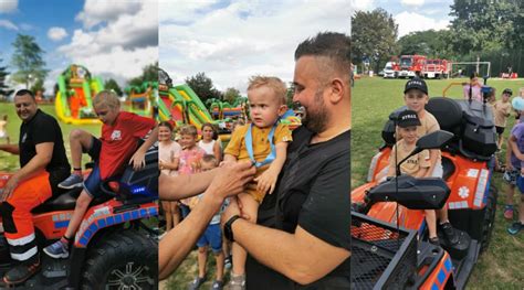 Rodzinna zabawa i ognisko na pikniku strażackim