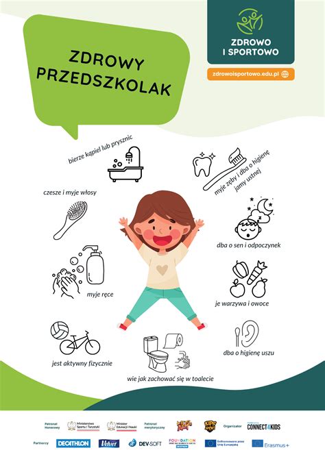 Zdrowy uśmiechnięty przedszkolak