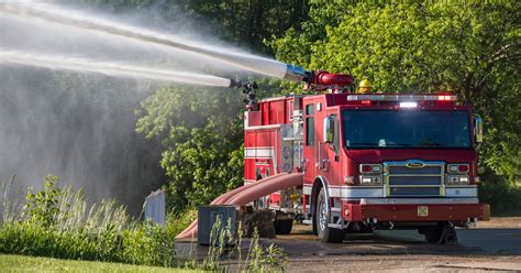 Thematic photo of a modern industrial fire truck