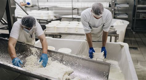 Zdjęcie przedstawiające zakład mleczarski Agro-Danmis przed pożarem