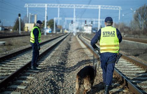 Zabezpieczenie terenu dworca kolejowego przez policję