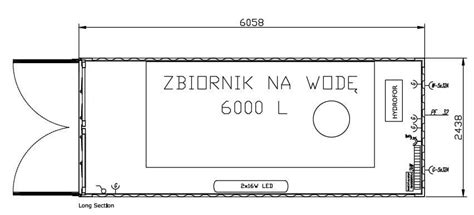 Widok na zabudowę pożarniczą LF16/25 z pompą FP 16/8 i zbiornikiem na wodę