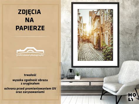 Infografika porównująca druk giclée na papierze premium, druk fine art z ramą i passe-partout, oraz druk na płótnie z ramą