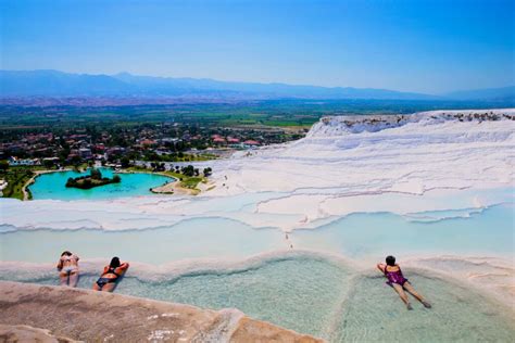 Zdjęcie Pamukkale w Turcji, wapienne tarasy