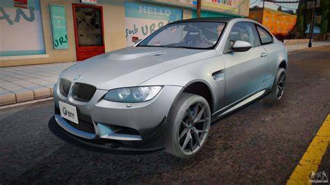 Screenshot of a custom car mod in GTA San Andreas (e.g., BMW M3 E92)