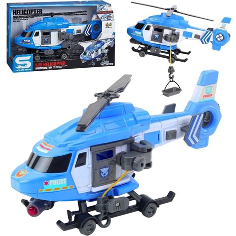 Zabawkowy helikopter strażacki z efektami świetlnymi i dźwiękowymi