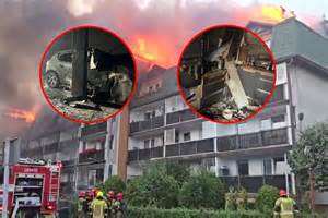 wnętrze spalonego domu