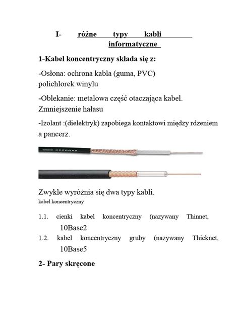 Rodzaje kabli ognioodpornych i ich przekroje
