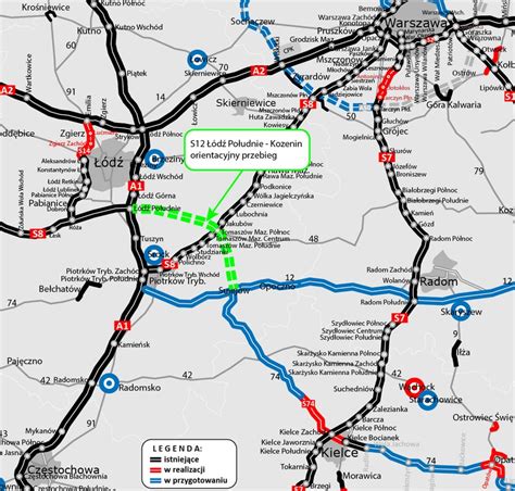 Mapa z zaznaczoną lokalizacją węzła Konotopa na S8 i miejscem zdarzenia