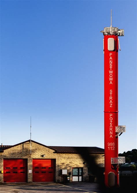 Wieża do suszenia węży w Remizie Strażackiej nr 4, symbol architektoniczny.