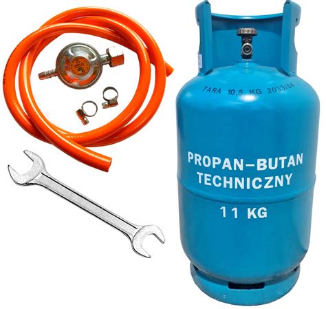 Butla LPG z jetfire, której nie chłodzono, obrazująca samoistne wychłodzenie płaszcza