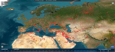 Mapa obszarów dotkniętych pożarami w Grecji z zaznaczoną strefą działania