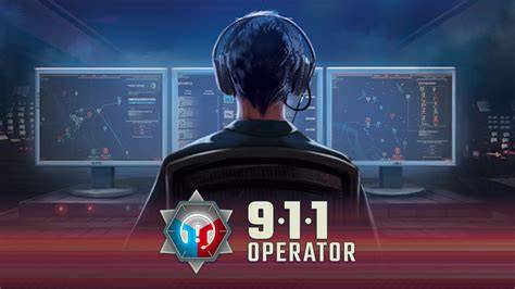 Interfejs gry 911 Operator, mapa miasta i zgłoszenia