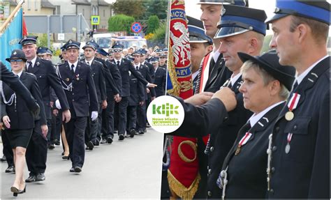 Zdjęcie z uroczystości jubileuszowych OSP Skoczów z udziałem zaproszonych gości