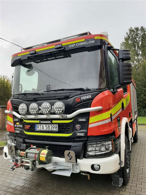 Nowy wóz strażacki Scania P 370 OSP Chmielów