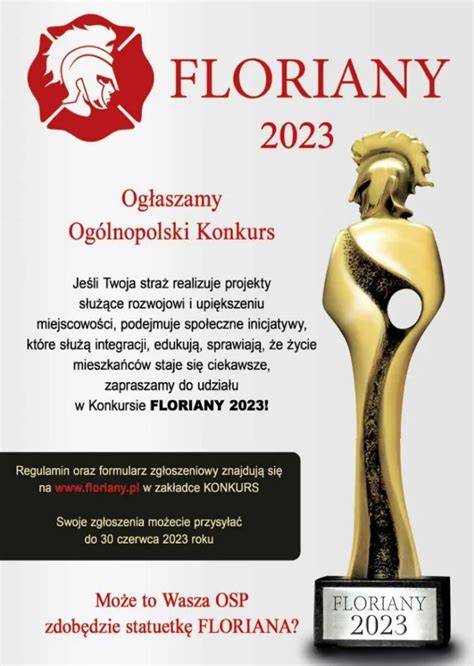 Grafika przedstawiająca statuetkę konkursu FLORIANY