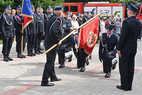 historyczna flaga OSP z Wielkopolski