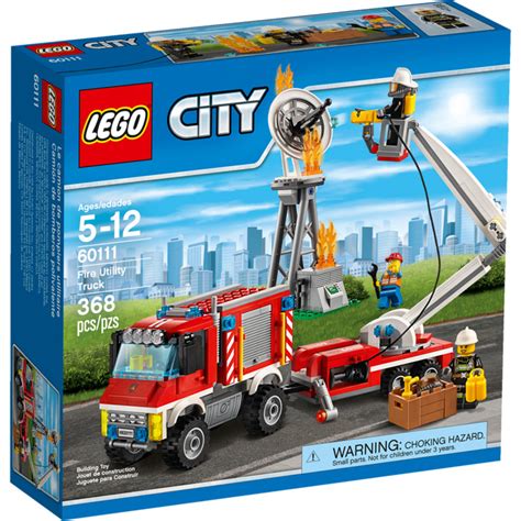 Detailed photo of LEGO City Fire Utility Truck (60111) set
