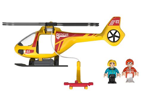 Zdjęcie zabawkowego helikoptera strażackiego z efektami świetlnymi i dźwiękowymi.