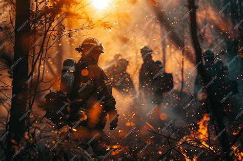 Thematic photo of American firefighters battling a large wildland fire in a dry, mountainous region