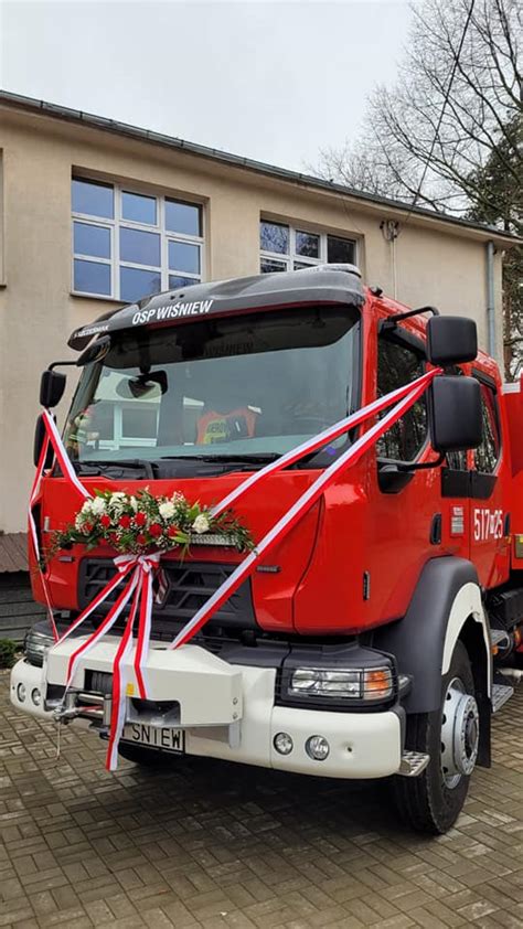 Uroczystość przekazania nowego wozu bojowego dla OSP Szczygłowice