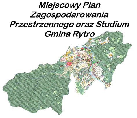 Mapa z zaznaczonym obszarem działania OSP Rytro (gmina Rytro, sąsiednie gminy, powiat nowosądecki)