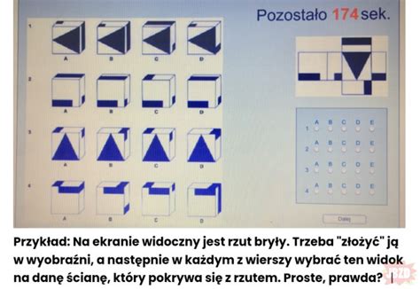 Przykładowy test na widzenie przestrzenne (stereogram)