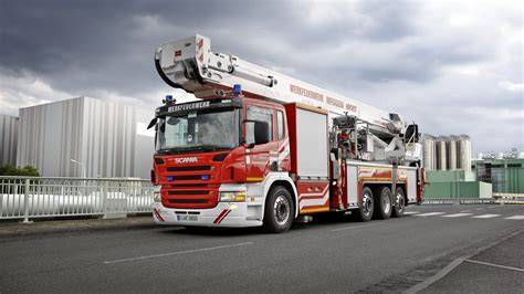 Photo of a modern Scania fire engine