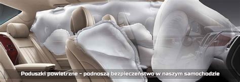 Lokalizacja poduszek powietrznych i napinaczy pasów w samochodzie