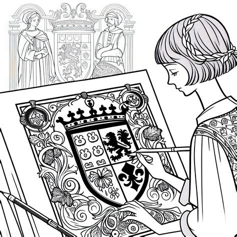 Rysunek historycznego hełmu rycerskiego z pióropuszem do kolorowania