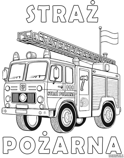 Ilustracja przedstawiająca zestaw do wodnego kolorowania z postaciami Strażaka Sama