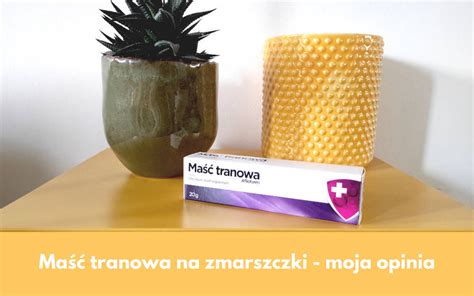 Skład maści tranowej - infografika z procentowym udziałem składników