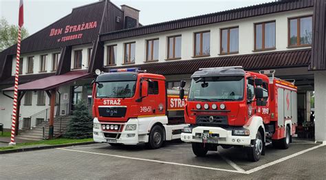 dyspozycja jednostek straży pożarnej w rejonie pożaru