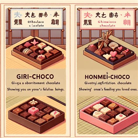 Opakowania Honmei choko i Giri choko